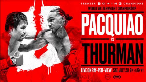 pacquiao vs thurman odds|Johnny Wilds’ Panel Picks: Manny Pacquiao vs. Keith Thurman.